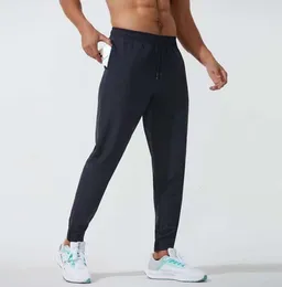 Мужские брюки Lululemen Lulu, короткая одежда для йоги Jogger Sport, быстросохнущие спортивные брюки с завязками на шнурке, спортивные штаны, мужские повседневные брюки с эластичной резинкой на талии Fitnesss3466