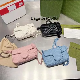 Wallets shoulder bag Wallets Luxury Mini Marmont Chain Bags Fashion Women Plain High Quality Crossbody Shoulder Bag Cowhide Leather Cute P