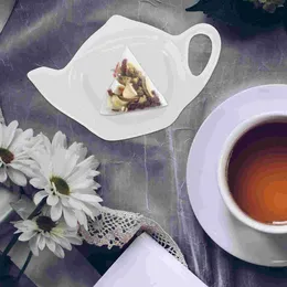 Teetabletts, Keramik-Teebeutelhalter, wiederverwendbare Teekannenform für die Küche