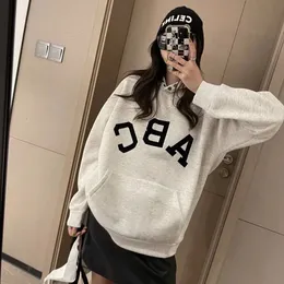 Erkek Hoodies Sweatshirtler Sonbahar/Kış 2023 Yeni Sis Sezon 7 Ana Hat ABC Mektubu Kazak Yüksek Sokak Gevşek Tide Marka Hoodie Erkekler ve Kadınlar İçin