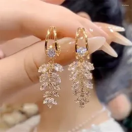 Dangle Earrings 2024 패션 트렌드 독특한 디자인 우아한 절묘한 지르콘 밀 방석 귀이 보석 웨딩 파티 프리미엄 선물