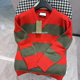 Męski projektant bluzy swetra Anagram haftowany liter Jacquard luźne z kapturem z kapturem z kapturem.
