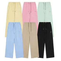 "Men's Parisian Style Love Embroidered Loose Sweatpants - Classic Cotton Short Pants for a Comfortable and Stylish Look"