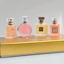 Perfume Top Festival Presente Perfume 4 Pcs Set Incenso Fragrância Unissex 25ML Chance No.5 Pares Perfumes Kit para Mulher Fosco Vidro Bott
