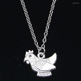 Chains 20pcs Fashion Necklace 19x14mm Cock Chicken Pendants Short Long Women Men Colar Gift Jewelry Choker