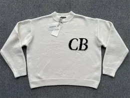 FW Cole Buxton Sweater Erkek Kadınlar 1 En Kaliteli Büyük Boyutlu Moda Sıradan CB Sweatshirts Jacquard 240103