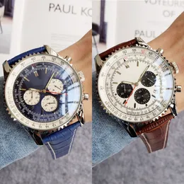 U1 İzle Quartz Saatler Erkek Lüks İzle 46mm 904L Paslanmaz Çelik Kronograf Hareketi Tüm Arama İş Orologio Uomo Montre Süper Aydınlık Kutu Reloj hombre