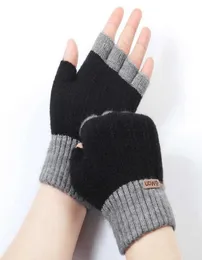 Fingerlose Handschuhe Männer Wolle Halbfinger Warm Strickhandschuh Winter Plus Samt Dicke Elastische Fingerlose Touchscreen Outdoor Radfahren Dr7400439