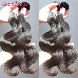 Wefts Glamorous Superior Quality Virgin Brasilian Hair Weaves 5st/Lot 8 "34" Full nagelband Dyable Peruvian Indian Malaysian Remy Human H
