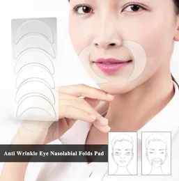 Återanvändbar anti -rynkbehandling bröstkudde med ansiktsplatta set silikon transparent borttagning lapp hudvård ta bort rynkor fin li5203845