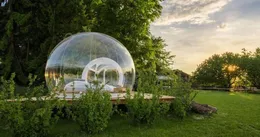 خيام تجارية قابلة للنفخ خيمة 3M ديا فندق شفاف للتخييم في الهواء الطلق PVC Bubble House