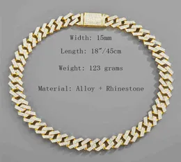 Hip Hop Miami Curb Cubaanse Ketting Iced Out Gehard Ston Cz Bling Rapper Necklac Voor Mannen Sieraden4357137