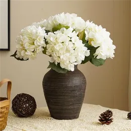 Simulación de hortensias, arcos de boda, camino de plomo, decoración para el hogar, sala de estar, flores artificiales, plantas, decoración de dormitorio