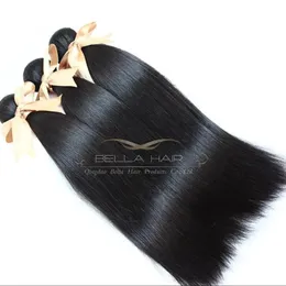 wefts 10 34 100 스트레이트 헤어 직조 몽골 remy 버진 휴먼 헤어 3pcs 로트 버진 머리 확장 자연 컬러 벨라 에어