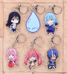 Die tijd kreeg ik gereïncarneerd als een slijm sleutelhanger dubbelzijdig acryl cartoon sleutelhanger hanger anime accessoires sleutelhanger G10195739862