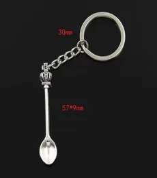 Wonderland Crown Inspired Mini Spoon Snuff Ciondoli Ciondolo Portachiavi per auto Borsa Portachiavi Portachiavi per auto Souvenir Gift1604523