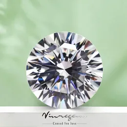 상자 VinRegem Real 3EX 라운드 컷 11mm VVS1 그라 느슨한 Moissanite 보석 100% 다이아몬드 테스트 DIY 보석 공장 소스 도매