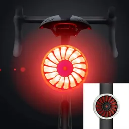 Lights Bicycle Bike Leach Lear Light Smart Brake Sensing IPX6 مقاوم للماء USB شحن ركوب الخليط المصابيح LED LED LED