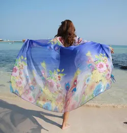 Szaliki Pióro kobiety Scalf Summer Spring Dziewczęta Szalik Ket na plażę Poncho Luksusowe Scarver Ponchos i Capes9357324