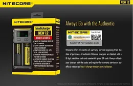 شحن 2016 إصدار جديد 100 ٪ Nitecore I2 شاحن البطارية Nitecore Charger EU/US لـ 16340 10440 14500 18650 26650