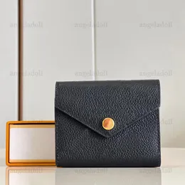 Brieftaschen 10A Spiegelqualität Desingers Mini Zoe Wallet Damen Empreinte Leder Kartenhalter Geprägtes Muster Münzgeldbörse mit Box