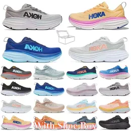 2023 Hoka Clifton 9 Atlético Running Shoes Hokas Bondi 8 Carbono X 2 Sneakers Absorção de Choque Estrada Moda Mens Mulheres Top Designer Mulheres Men''gg''QXKH