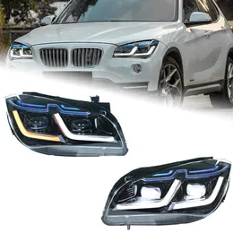 Headlight Assembly for BMW E84 X1 2011-20 15 Competition Style DRL Bifocal Lens Dynamic Turning Front Head Lights