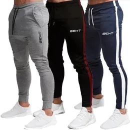 Pantolon 2021 GEHT marka gündelik sıska pantolonlar erkek joggers eşofmanları fiess egzersiz markası pantolon yeni sonbahar erkek moda pantolon