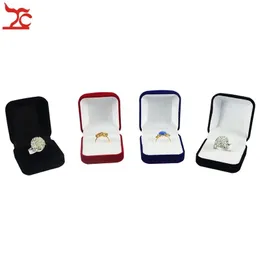 Armbänder Einzelhandel 4 Farben erhältlich Blockiert Schmuckschatulle Hochzeit Party Geburtstag Ring Schmuck Organizer Aufbewahrung Geschenkverpackung Box