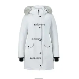 Designer Winter Coat for Woman Fashion Designer Jacka Stor pälskrage Down Jacka Women Loose Hooded Down Jacket med stora fickor Temperament Long Coat Z6