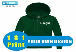 Men039s Hoodies Sweatshirts 11 Farben Dünner Hoodie Benutzerdefinierte Stickerei Hoody Personalisierter Markentext PO Günstiger Reißverschluss-Hoodie WES4992852