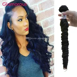 Wątki Ważerne indyjskie wiązki włosów 3PCS/LOT Human Hair Weave Wale włoska brazylijska malezyjska peruwiańska falujące włosy przedłużenia na czarne w