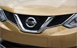 Styling Hochwertiger Edelstahl 2 Stück Autogrill Dekoration Zierleiste für Nissan Qashqai 2016–2018