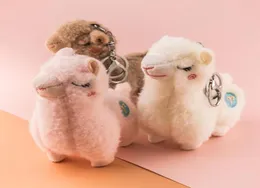 Anahtarlık 667E Sevimli Anahtarlık Yumuşak Pamuk Ayakta ALPACA ŞEKİL KEYİ YÜZLEMELERİ Zincir Çantası Takı Takım Kolye Çanta Zincirleri Accessories2980520