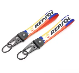 مفاتيح CARE CAR MOTIONCELE LOGO -keychain nylon pattern pattern key ring lanyard for repsol power motorrad auto accessories3542239