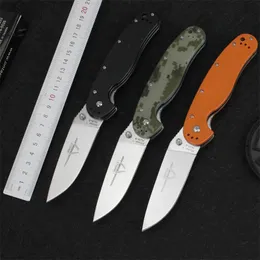 Samsend Camping قابلة للطي سكين Rat1 AUS-8 Blade G10 Handle Handting Hunting Survival EDC Tool Tool Utility Outdoor Outdoor Knife 240103