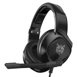 Hörlurar Onikuma K19 RGB Wired Game Headset Gaming hörlurar Buller Avbrytande för PC -dator PS4 20 st/parti