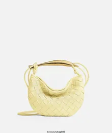 Botteg Venetas Sardine Bag Ice Cream Women Designer Handbag Leather Versatile Sardine Bag Woven Bag Womens Advanced Hand Dumpling Bag 2024 New Crossbody Bag HB0p