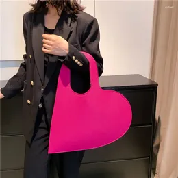 Sacos de noite amor designer bolsas luxo feltro sacola para mulheres senhoras ombro moda tendência grandes bolsas mão 2024