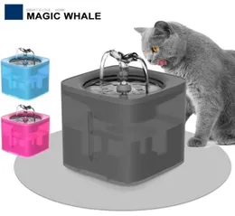 Ciotole per gatti Mangiatoie 2L Distributore automatico di filtri per fontane d'acqua per animali domestici Alimentatore intelligente Bevitore per gatti Ciotola Gattino Cucciolo di cane Bere 9313325