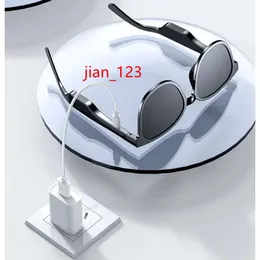 2023 Cuffie con altoparlante wireless Cuffie con musica Audio 5.0 Occhiali da sole con denti blu Occhiali intelligenti