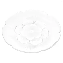 Plates Zerodeko Glass Fruit Bowl Clear Plate Dry Appetizer Serving Tray Crystal Platter