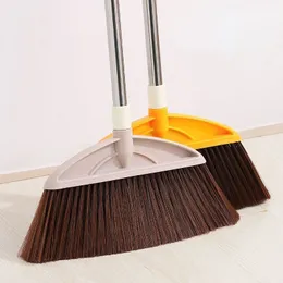 Conjunto de vassoura de plástico mágico ferramentas de limpeza doméstica acessórios para casa útil varredor de chão coletor de lixo para tudo rodo 240103