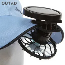 Electric Fans New Electric Sun Energy Panel Cooling Fan Clip-on Cap Mini Solar Sun Fan Power For Traveling Camping Outdoor Fishing YQ240104