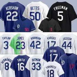 Shohei Ohtani Baseball koszulka Dodgers Yoshinobu Yamamoto Mookie Betts Freddie Freeman James Outman Enrique Hernandez Will Smith Martinez Chris Taylor