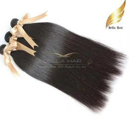 Sefts 10 "30" 100 ٪ Peruvian Hair Weaves Hush Hairstraight 4pcs/Lot Lot Hair Extensions Double Seft Dhl Colord Bellahair