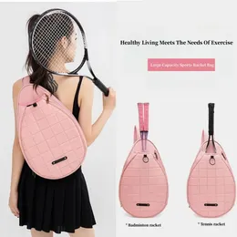 Borsa da tennis da donna alta bellezza monospalla a tracolla per bambini sport portatile da uomo di grande capacità badminton 240104