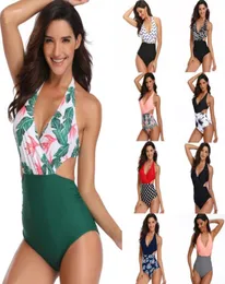 Maiô de uma peça triquíni roupa de banho lady039s sexy terno de natação para mulheres sem costas monokini oco maiô natação wear7450300