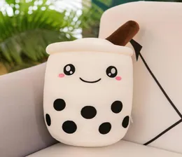 Cross border new milk tea cup plush toy large pillow cute doll pearl cushion doll whole2128582
