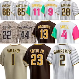 23 Fernando Tatis Jr. Jersey Baseball Yuki Matsui Manny Machado Joe Musgrove Bogaerts Yu Darvish Jake Cronenworth Ha-Seong Kim Eguy Rosario Matthew Batten